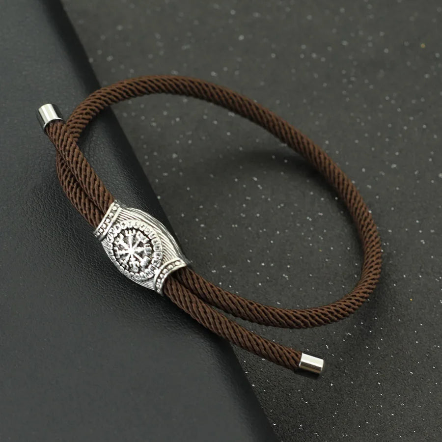 Noter Unique Rope Bracelet Men Handmade Adjustable Viking Braslet Homme Festival Accessories Husband Gift Pulsera Hombre Joias