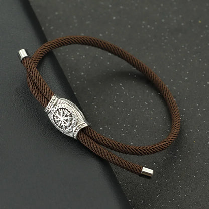 Noter Unique Rope Bracelet Men Handmade Adjustable Viking Braslet Homme Festival Accessories Husband Gift Pulsera Hombre Joias