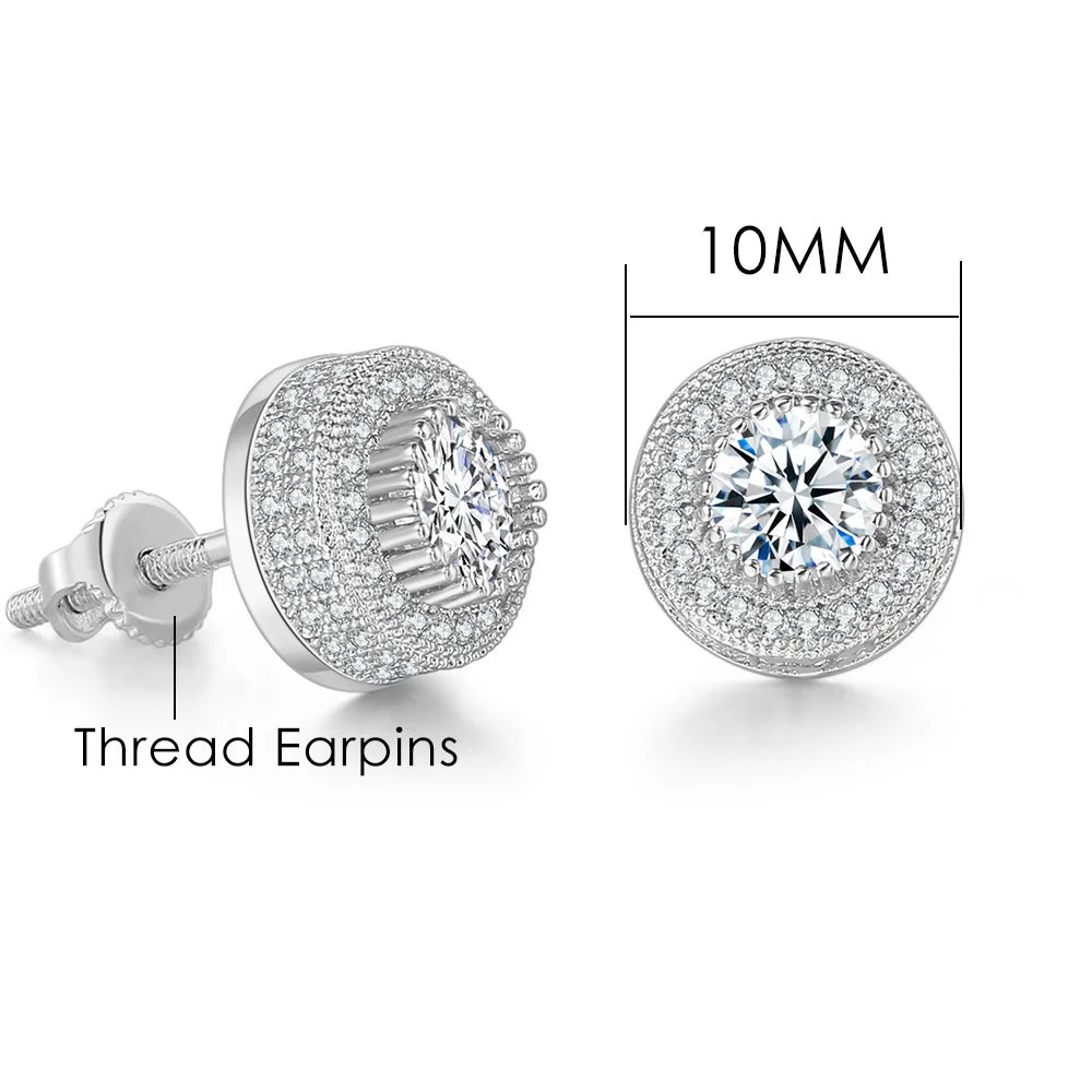Hip-hop Ice Studded Earring for Men