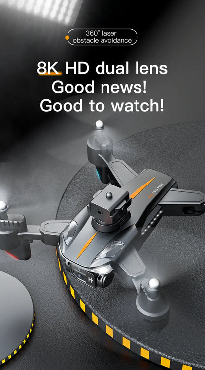NEW P11 Max RC Drones 8K Professional HD Dual Camera Wifi Four-way Intelligent Obstacle Avoidance Foldable Quadcopter Toys Gifts