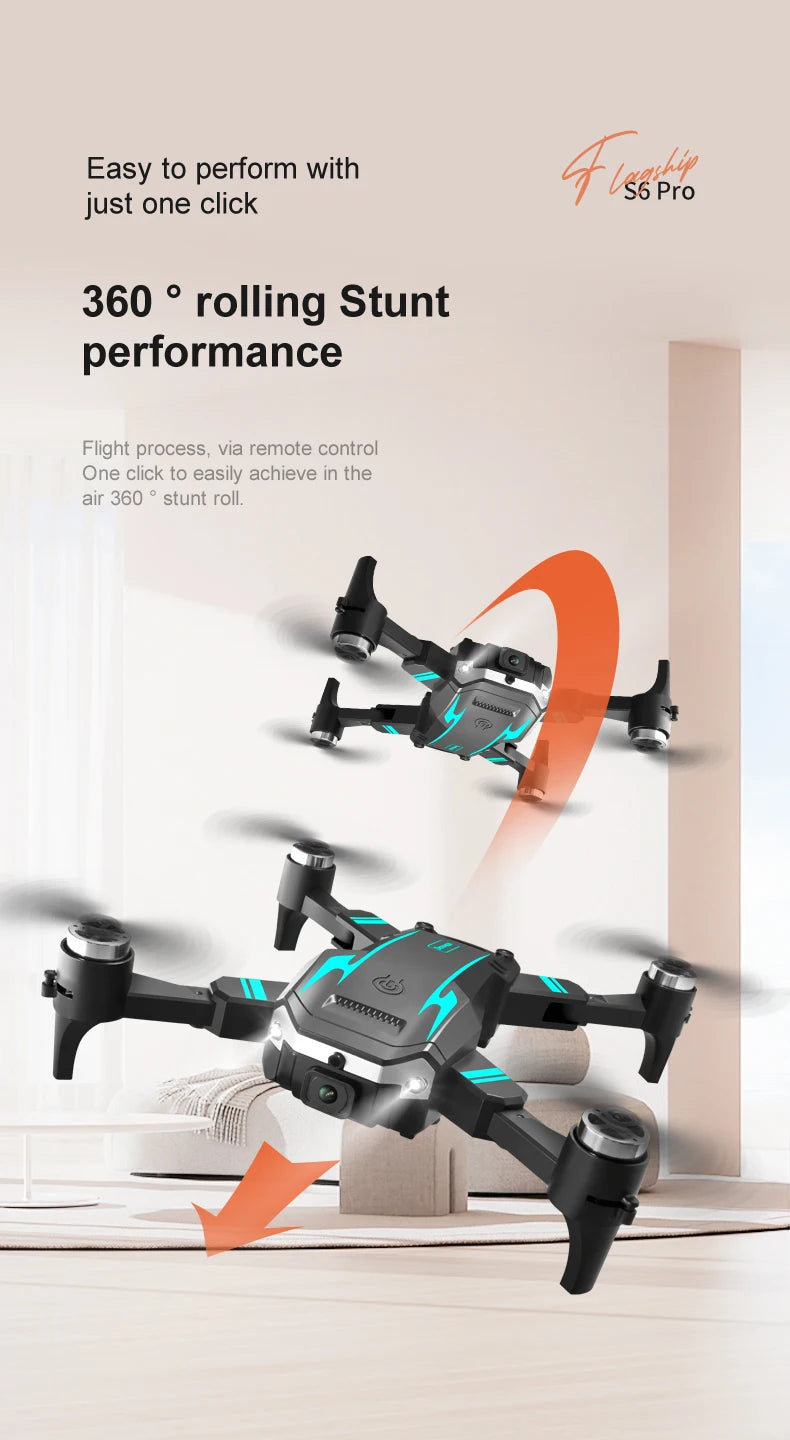 KBDFA G6 Drone Professional  4K HD Camera 8K No GPS Obstacle Avoidance RC Helicopter Brushless WIFI FPV Foldable Quadcopter Toys