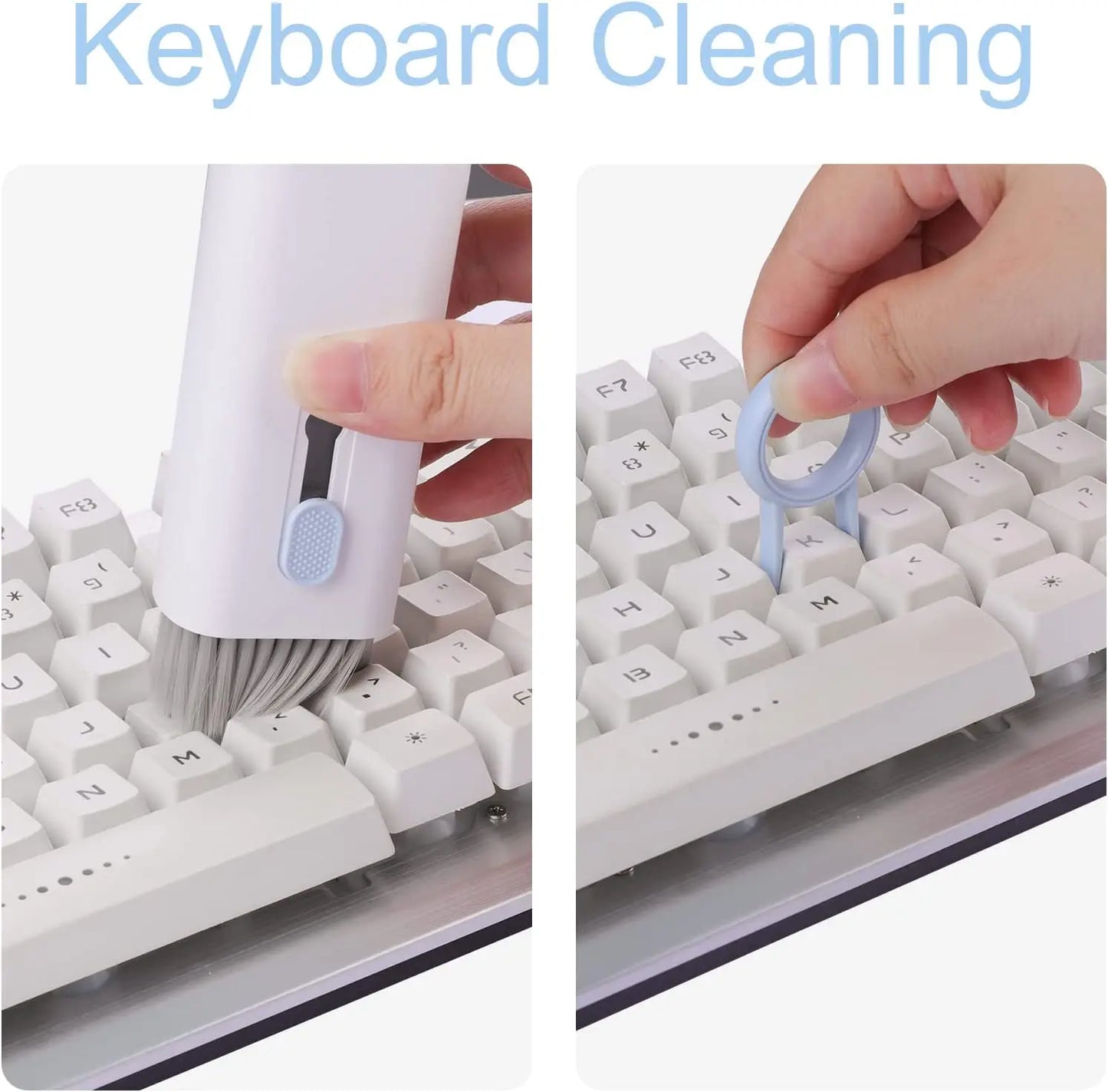7 in 1 Computer Keyboard Cleaner Kit Brush Cleaning Pen For AirPods Laptop Bluetooth Earphones Clean Tools Keycap Puller Set