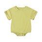 Bamboo Fiber Baby Girl Bodysuit Fashion Solid Short Sleeve Baby Boy Clothes Summer Newborn Clothes Knitted Romper 3-24 Months