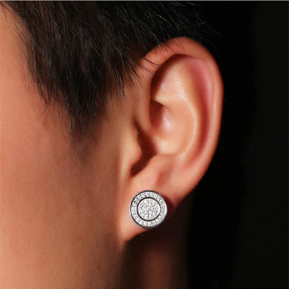 Hip-hop Ice Studded Earring for Men