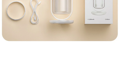 450ml Desktop Humidifier Mini Air Humidifier 360°Rotatable Dual-hole Spray Wireless Rechargeable Nano Atomization