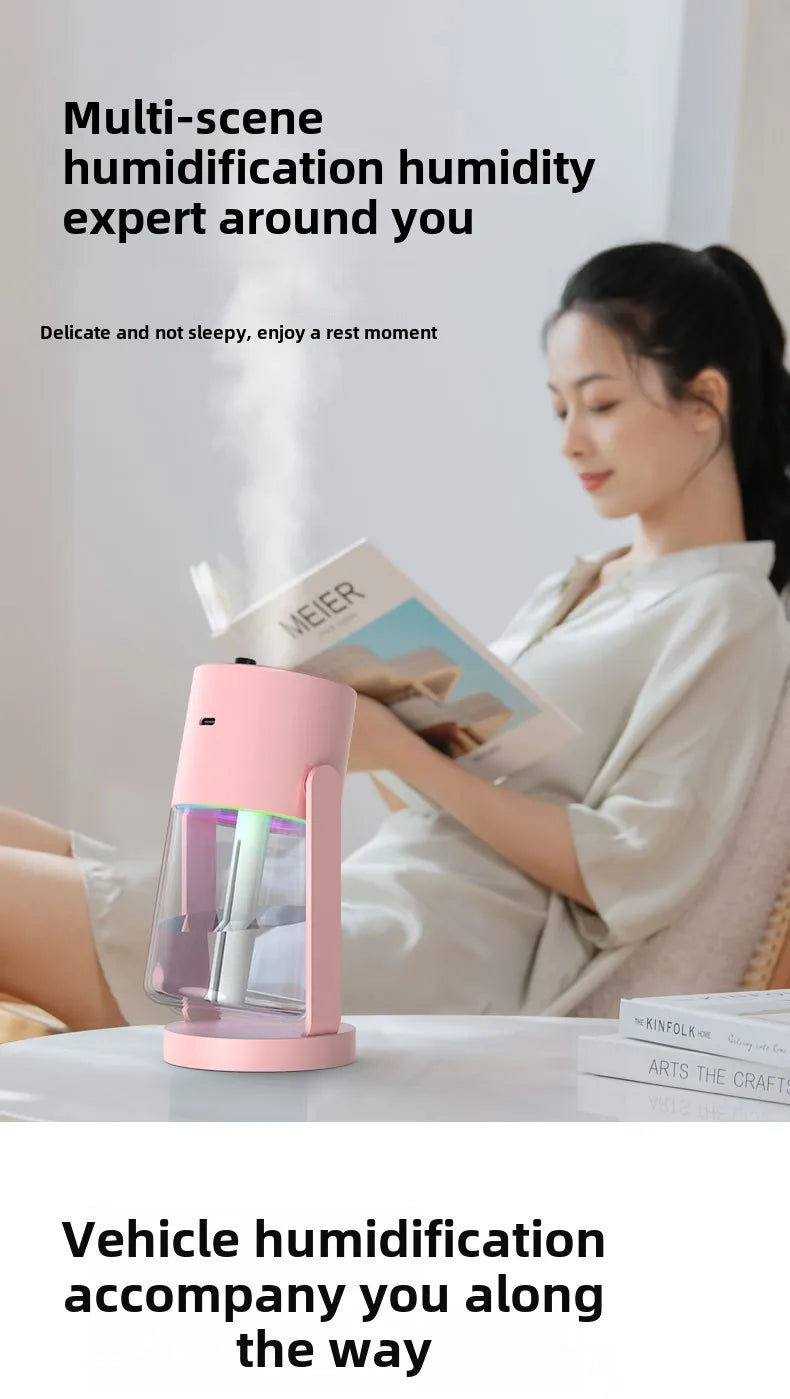 Star Projection Device Humidifier USB Ultrasonic Car Air Humidifier Household Hydrating Nebulizer