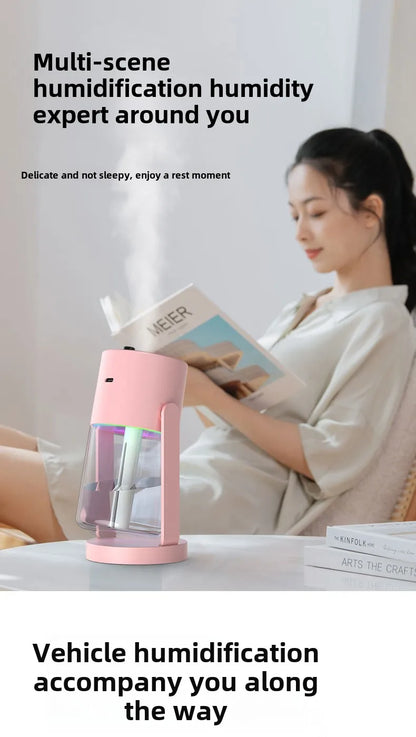 Star Projection Device Humidifier USB Ultrasonic Car Air Humidifier Household Hydrating Nebulizer