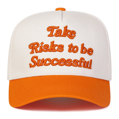 Unisex Take Risks To Be Successful Embroidery Baseball Caps Spring Autumn Outdoor Adjustable Casual Hats Sunscreen Hat