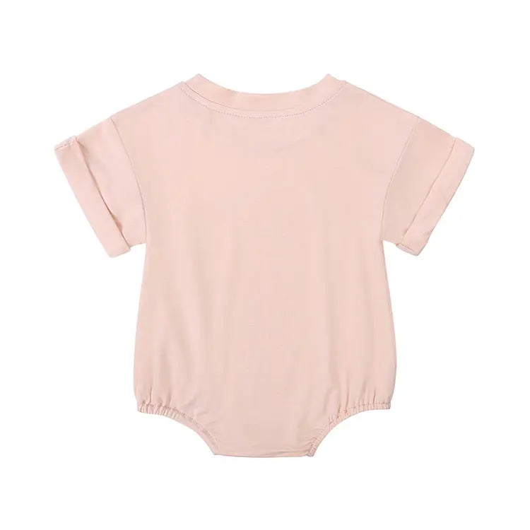 Bamboo Fiber Baby Girl Bodysuit Fashion Solid Short Sleeve Baby Boy Clothes Summer Newborn Clothes Knitted Romper 3-24 Months