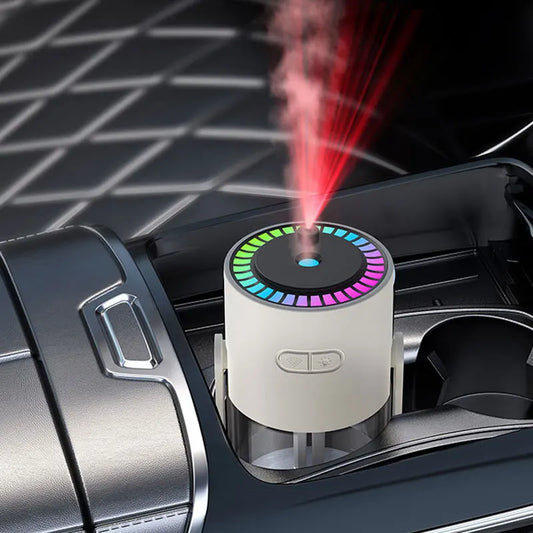 USB Car Air Humidifier Starry Sky Color Night Light Rotating 280ml Small Silent Vehicle Home Air Humidification Big Fog