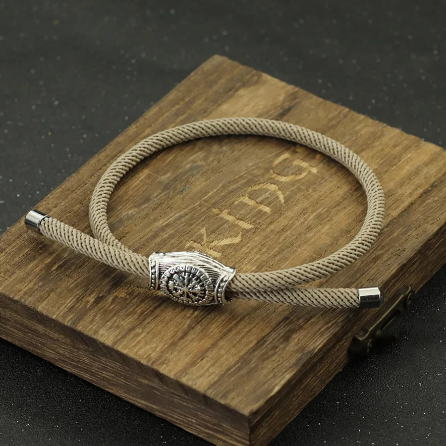Noter Unique Rope Bracelet Men Handmade Adjustable Viking Braslet Homme Festival Accessories Husband Gift Pulsera Hombre Joias