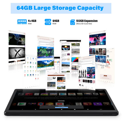 ANRY 2025 10.1 Inch 5G Wifi A523 Tablet Android 15 8GB(4+4Expand) RAM+64GB ROM IPS Display 5000Mah Dual Camera Octa-core Tablets
