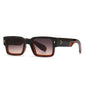 Midnite Star Ins Popular Fashion Square Rivets Men Sunglasses Vintage Punk Gradient Women Trending Dark Green Sun Glasses UV400