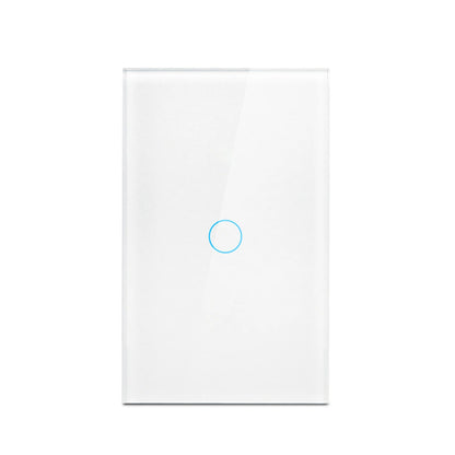 AC100-240 Touch Switch Power Led Panel Wall Light Switches Tempered Black White Crystal Glass 1/2/3 Gang Interruttore Switch
