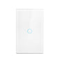 AC100-240 Touch Switch Power Led Panel Wall Light Switches Tempered Black White Crystal Glass 1/2/3 Gang Interruttore Switch