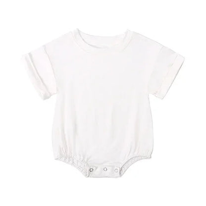 Bamboo Fiber Baby Girl Bodysuit Fashion Solid Short Sleeve Baby Boy Clothes Summer Newborn Clothes Knitted Romper 3-24 Months