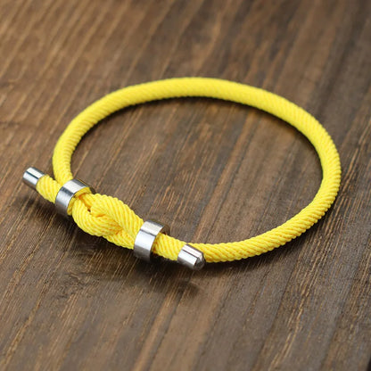 Noter Lucky Red Thread Bracelet For Men Unfading Stainless Steel Adjustable Cord Chain Braslet Pulsera Roja De Proteccion Joias