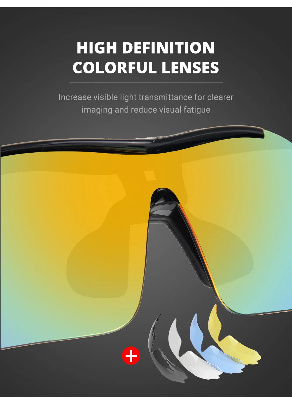 HEROBIKER Polarized Sports Men Sunglasses Road Cycling Glasses Mountain Bike Bicycle Riding Protection Goggles Eyewear