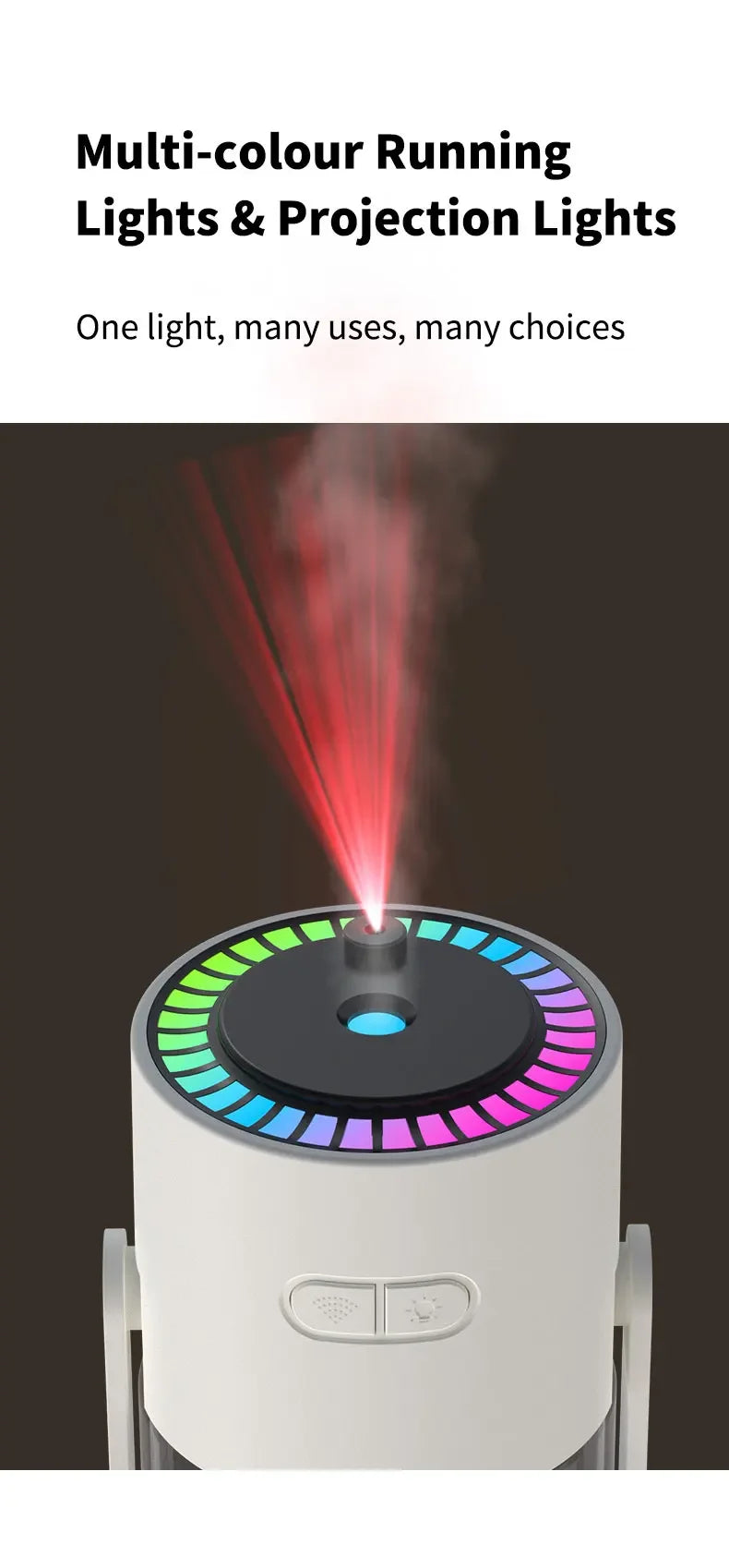 Desktop Air Car Humidifier Projection Starry Sky Top Shaking Head Humidifier Creative Hydration USB Spray Shaking Head Machine