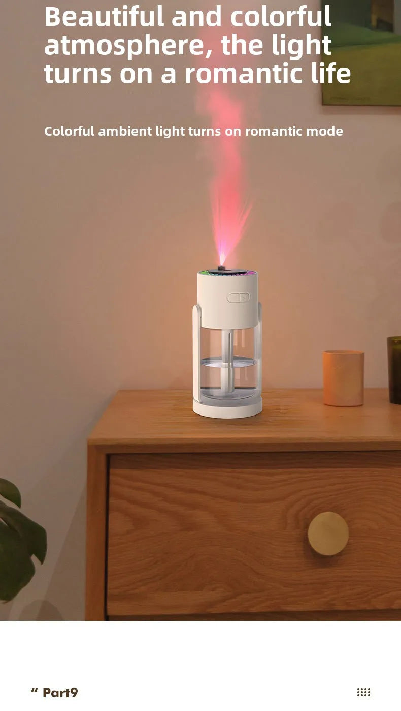 Star Projection Device Humidifier USB Ultrasonic Car Air Humidifier Household Hydrating Nebulizer