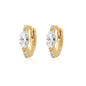 ROXI 925 Sterling Silver Classic Geometric Cubic Zirconia Earrings For Women Bride 18k Gold Plating Cartilage Ear Buckle Joias