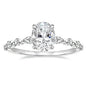 Trumium 925 Sterling Silver Luxury Ring Oval Cut Cubic Zirconia Engagement Rings  Promise Rings for Women Free Engraving
