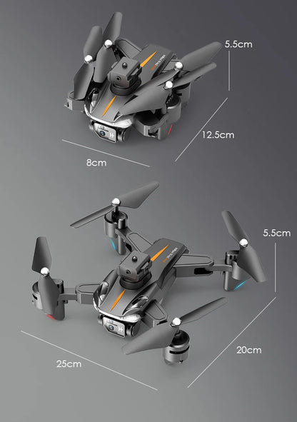 NEW P11 Max RC Drones 8K Professional HD Dual Camera Wifi Four-way Intelligent Obstacle Avoidance Foldable Quadcopter Toys Gifts