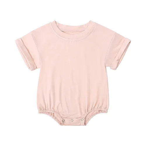 Bamboo Fiber Baby Girl Bodysuit Fashion Solid Short Sleeve Baby Boy Clothes Summer Newborn Clothes Knitted Romper 3-24 Months