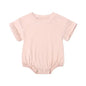 Bamboo Fiber Baby Girl Bodysuit Fashion Solid Short Sleeve Baby Boy Clothes Summer Newborn Clothes Knitted Romper 3-24 Months