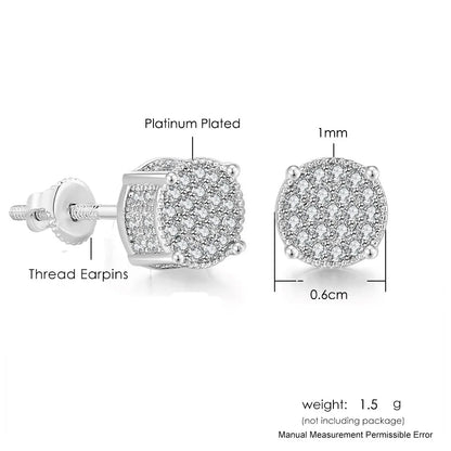 Hip-hop Ice Studded Earring for Men