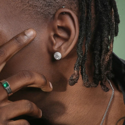 Hip-hop Ice Studded Earring for Men