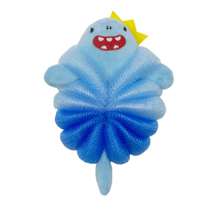Baby bath flower ball, cute cartoon mermaid for children, soft and non scattering bath ball, bubble net