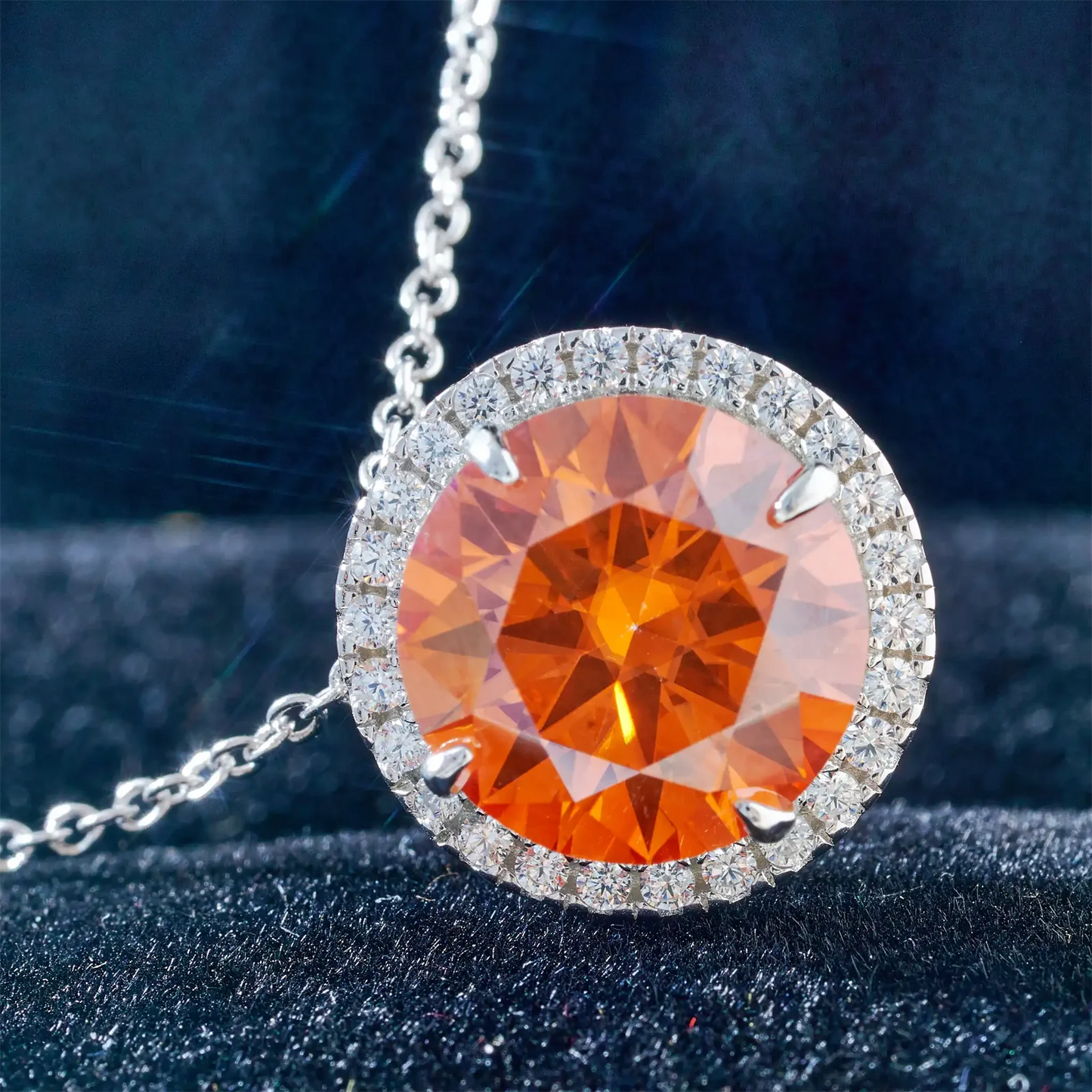 Super Flash 5Carat 11MM D VSS Moissanite Necklace Passed Test Woman S925 Silver Wedding Anniversary Party Birthday Gift