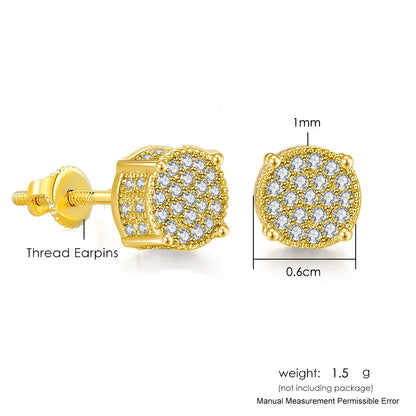 Hip-hop Ice Studded Earring for Men