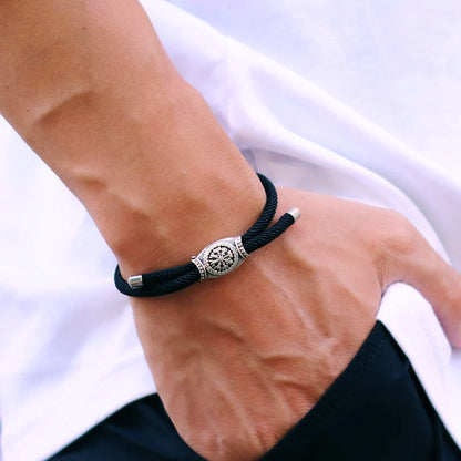 Noter Unique Rope Bracelet Men Handmade Adjustable Viking Braslet Homme Festival Accessories Husband Gift Pulsera Hombre Joias