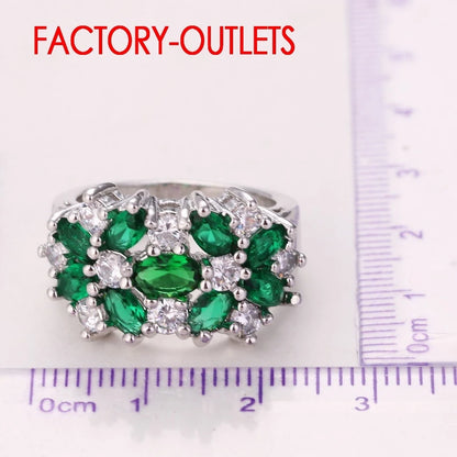 925 Sterling Silver Bridal Ring Fashion Jewelry Cubic Zirconia Prong Setting Best Gift For Women Girls Engagement Anniversar