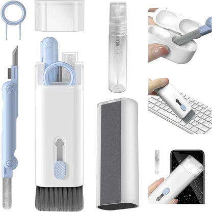 7 in 1 Computer Keyboard Cleaner Kit Brush Cleaning Pen For AirPods Laptop Bluetooth Earphones Clean Tools Keycap Puller Set
