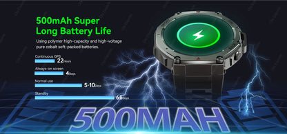 T-Rex 3 GPS Smart Watch 10ATM Waterproof Built-in Dual-band GNSS Compass Military Sport Smartwatch Men 2025 New For Xiaomi Ultra