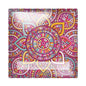 Colourful Fancy cloth mandala flower Art Painting 12mm/20mm/25mm/30mm Square photo glass cabochon demo flat back Making findings