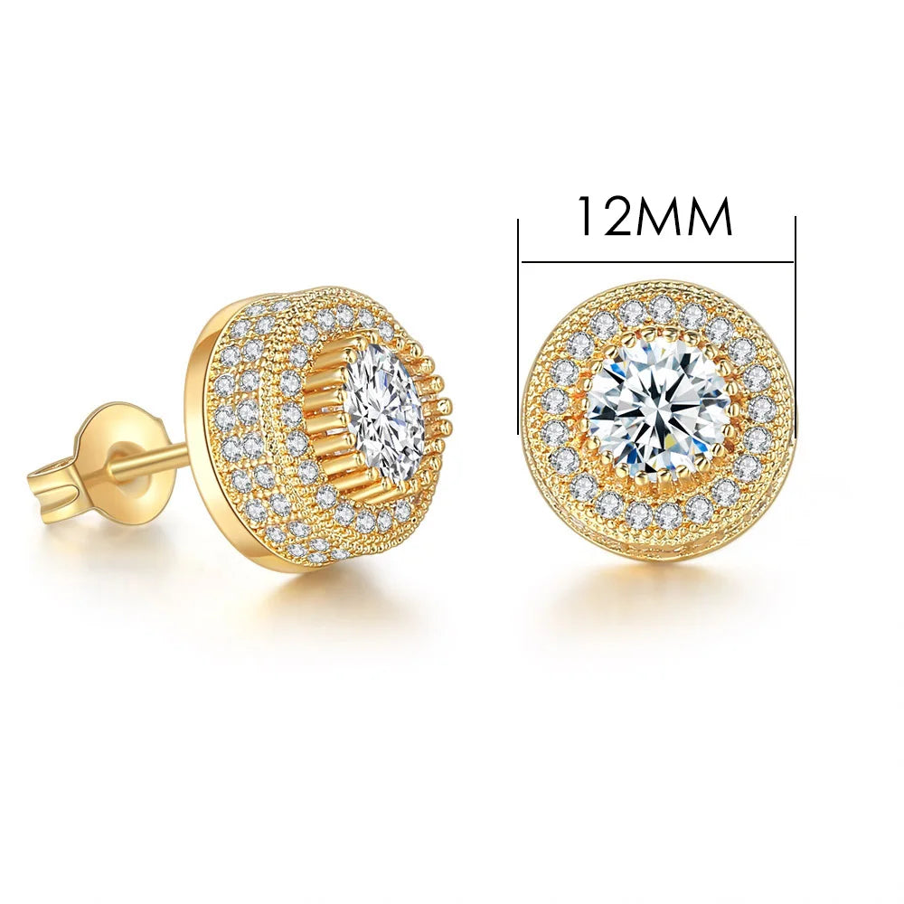 Hip-hop Ice Studded Earring for Men