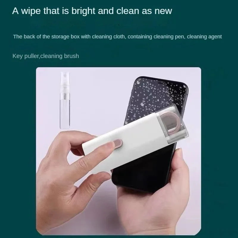 7 in 1 Computer Keyboard Cleaner Kit Earphones Cleaner Brush For AirPods Computer Tablet Laptop TV Screen Phone Cleaning Tools