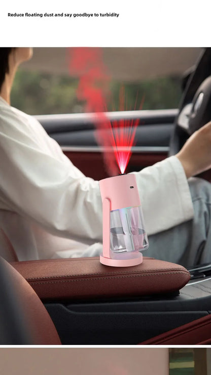 Star Projection Device Humidifier USB Ultrasonic Car Air Humidifier Household Hydrating Nebulizer