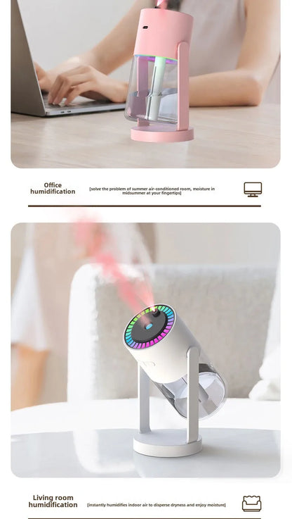 Star Projection Device Humidifier USB Ultrasonic Car Air Humidifier Household Hydrating Nebulizer