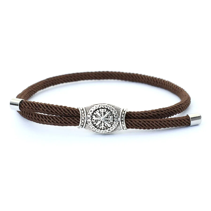 Noter Unique Rope Bracelet Men Handmade Adjustable Viking Braslet Homme Festival Accessories Husband Gift Pulsera Hombre Joias