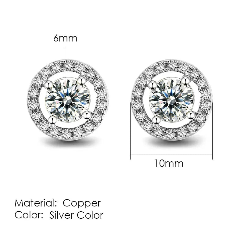 Hip-hop Ice Studded Earring for Men