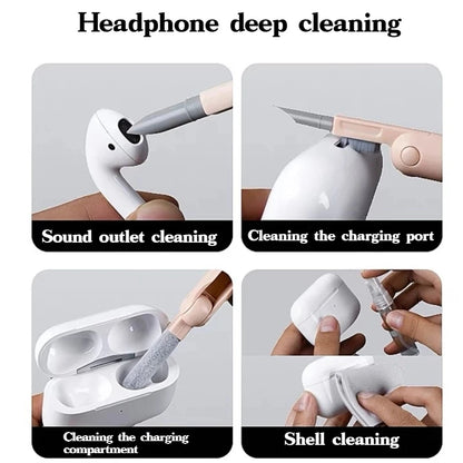 7 in 1 Computer Keyboard Cleaner Kit Brush Cleaning Pen For AirPods Laptop Bluetooth Earphones Clean Tools Keycap Puller Set