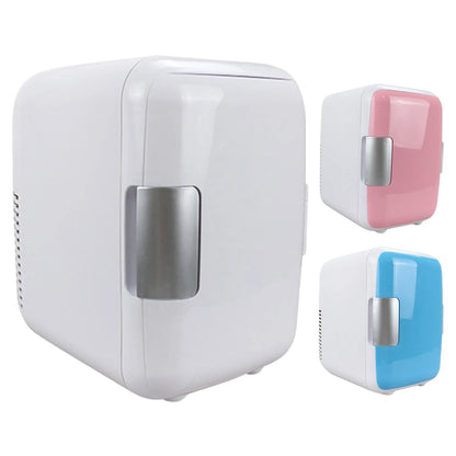 Car Refrigerator 12V Mini Portable Fridge 4L Portable Cooling Warming Freezer Food Drinke Cooling Storage Box Container For Auto