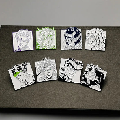 JoJos Bizarre Pins Metal