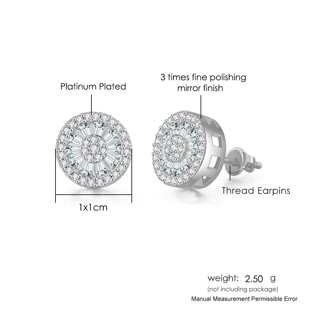 Hip-hop Ice Studded Earring for Men