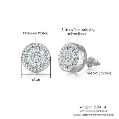 Hip-hop Ice Studded Earring for Men